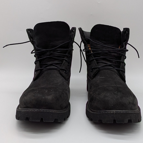 Timberland Boots- Youth Black Nubuck  Size 7 - Picture 5 of 7